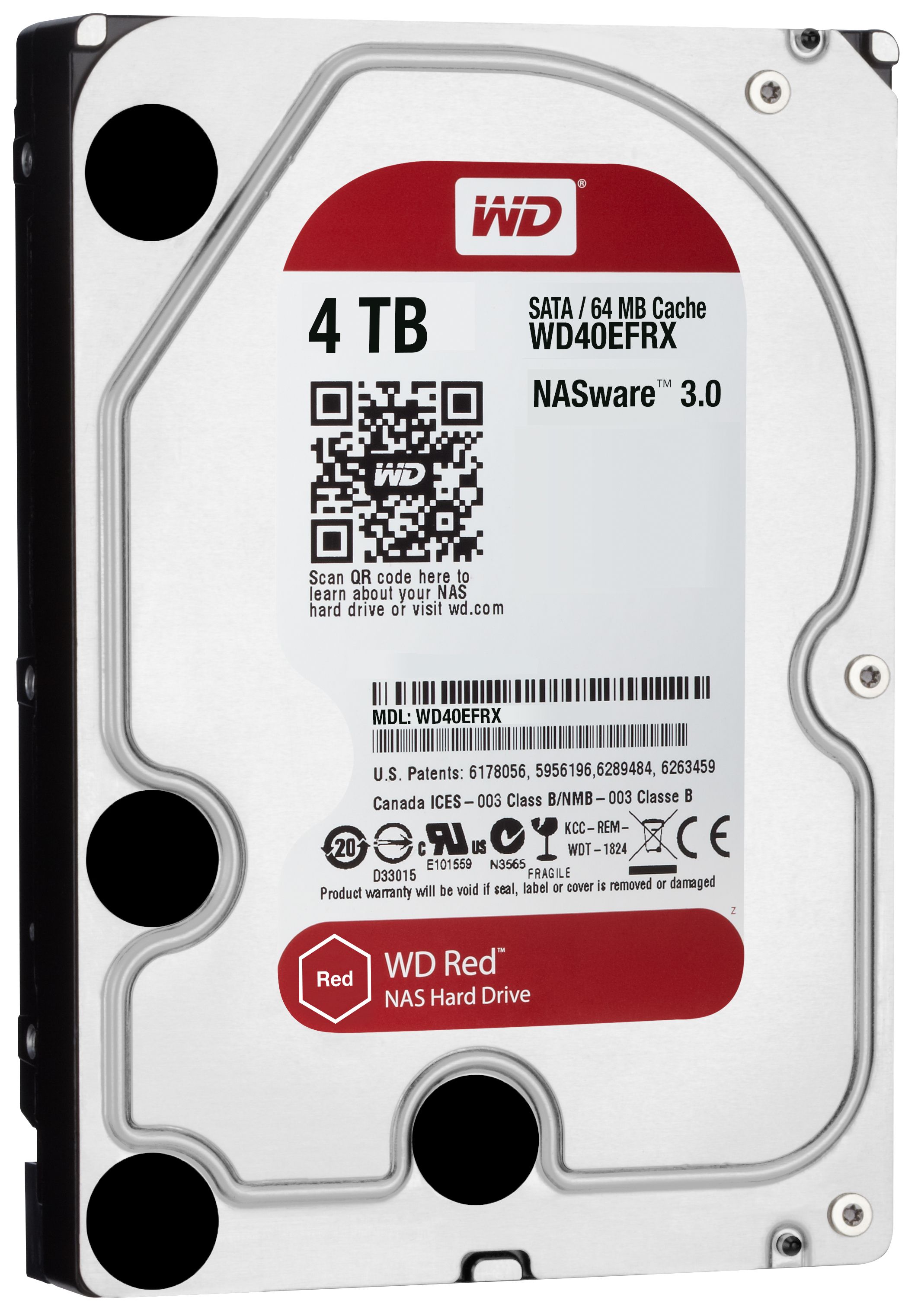 Western Digital Red 4TB 3.5 inch SATA III Harde Schijf