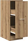 vidaXL Apothekerskast 30x41x77,5 cm bewerkt hout artisanaal eikenkleur