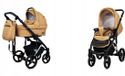 BabyLux® UZO Poussette 2en1 Sable Perle Argent Cadre