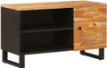 vidaXL meuble TV, marron, 80 x 33 x 46 cm, manguier massif