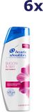 Head & Shoulders Shampoo - Smooth & Silky 6 x 400ml PACK AVANTAGEUX