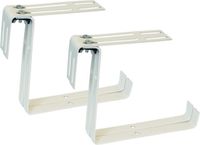 Geli Support de balcon - 6x - pour garde-corps jusqu'à 14 cm - blanc