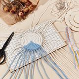 Merkloos Sous-verres Kit Bricolage Bois Blanc - Matrices de Coupe Rondes - Outil de Suspension Murale pour Artisanat Bricolage - 20 Pièces 2 Styles Épingles en Forme de T 6 Revêtements