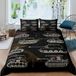 Housse de couette camouflage, King Size, 3 pièces