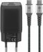 Goobay USB-C Snellader Nano (65W) en USB-C Textielkabel