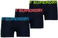 Superdry BOXER TRIPLE PACK Heren Onderbroek - Raven Black Marl