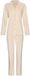 Pastunette Softness Pyjama Doorknoop Velours Fleece Beige Gestreept Dames Maat 36