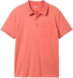 Tom Tailor Poloshirt Polo Met Borstzak 1041865xx10 26202 Mannen Maat - XL Oranje