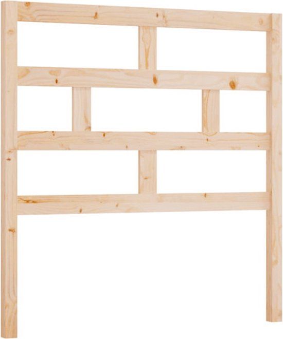 vidaXL Hoofdbord 81x4x100 cm massief grenenhout