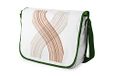 Bonamaison Digitaal bedrukte Messenger schooltas met kaki riem voor meisjes en jongens, boodschappentassen voor scholieren, schoudertassen, grootte: 29x36 cm