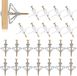 OEM 100 Pieces Drywall Plugs with Screws - Expansion Anchors for Plasterboard