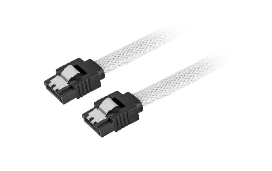 Sharkoon SATA 3 Kabel 0,3 m Zwart, Wit