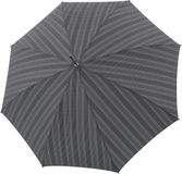 Doppler Manufaktur Brittany Chestnut steelstok paraplu 93 cm - 118cm Diameter - grau karo