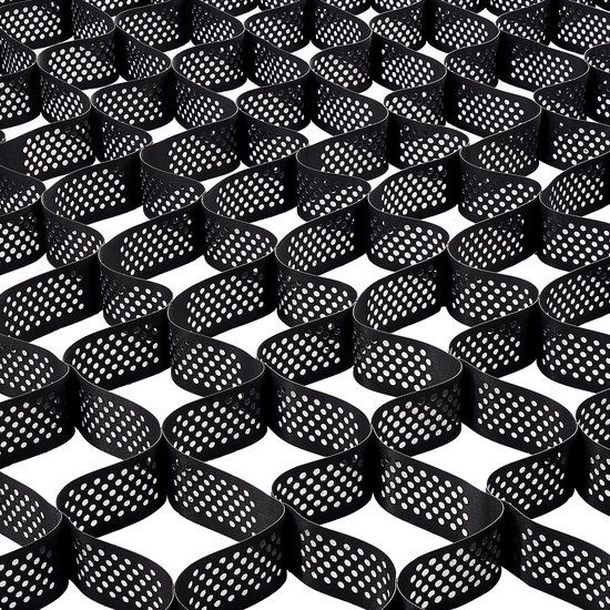 Vevor HDPE Geogrid Grindrooster 520x270x10cm Zwart