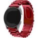 Strap-it Gard Pro Health Smartwatch 3 - 48mm stalen band (wijnrood)