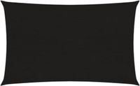 vidaXL Zonnezeil 160 g/m² 2x4,5 m HDPE Zwart