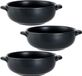 Cosy & Trendy Soepkommetjes - 4x stuks - 400 ML - zwart - porselein - D13 x H5 cm - rond