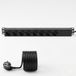 Infitronic set van 2 - 19 inch 8-voudige stekkerdoos stroomverdeler 1U