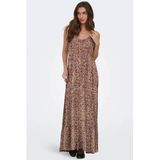 ONLY Onlmatea Life Strap Long Dress Wvn Noos lange jurk met U-hals en dunne bandjes voor dagelijks gebruik dames (1 stuk), Apple Spiced, L