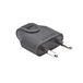 DEBFLEX 713020 stopcontact, 220 V, elektrisch, stekker met stekker, diameter 4 mm, beschermuitgang, rechte uitgang, zwart
