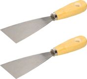 Bruder Mannesmann Plamuurmes - 2x - 60 mm - Acier trempé - Poignée en bois