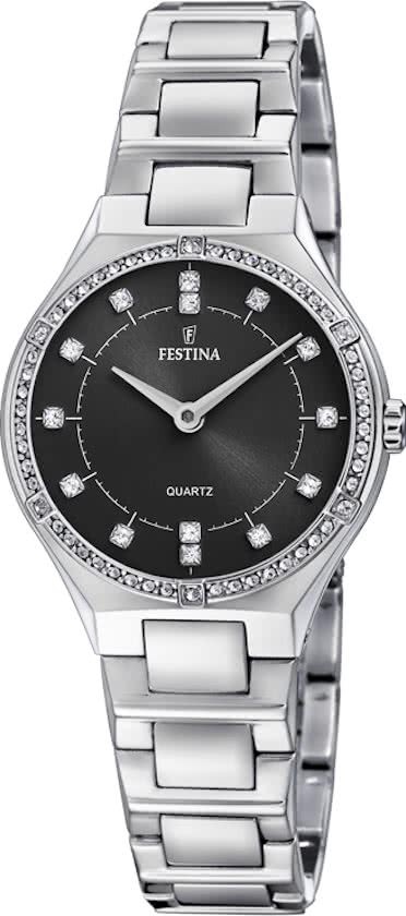 Festina F20225/2 Dames - Horloge - Staal - Zilverkleurig - 29mm