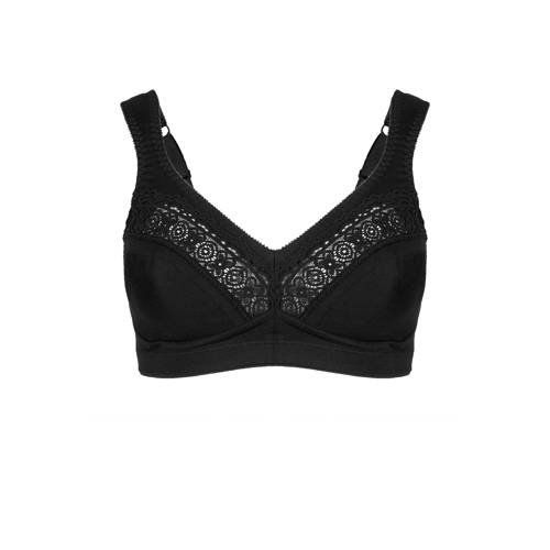 Swegmark Cotton Stars bh zonder beugel - zwart