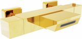 Mexen Cube robinet de bain thermostatique, or