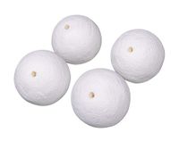 Rayher Wattenballen, Wit, 50 mm Ø, 4 stuks