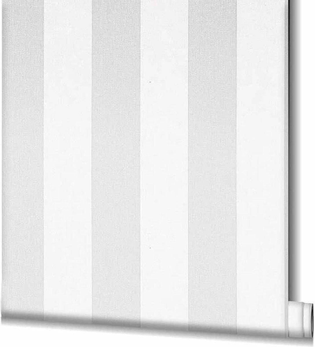 Topchic Behang - Muurdecoratie - wit, grijs