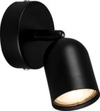 Briloner Spot, draaibaar, GU10, zwart, 8 cm