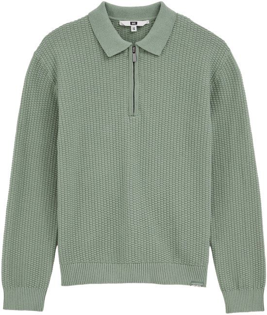 WE Fashion Jongens trui met rits Sea green