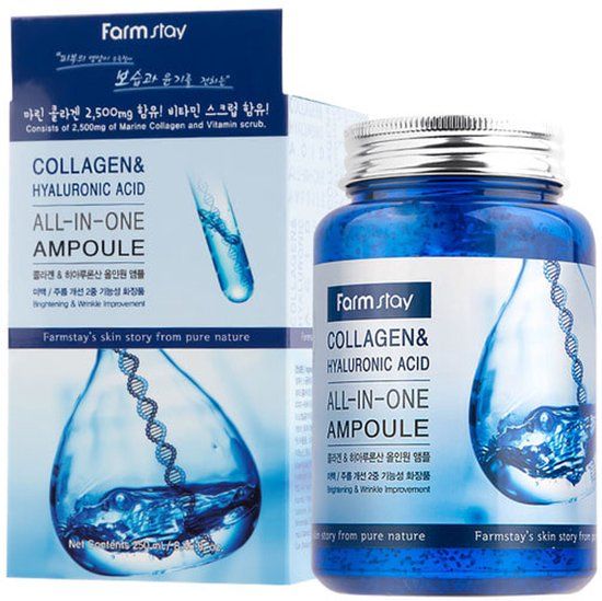 Farmstay Collagen & Hyaluronic Acid All-In-One Ampoule serum do twarzy 250 ml