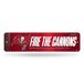 Rico Industries NFL Football Tampa Bay Buccaneers metalen straatbord, 10,2 x 38,1 cm, huisdecoratie, slaapkamer, kantoor, mannengrot