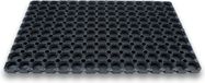 Tapis de porte en caoutchouc - Noir - 40 x 60 cm