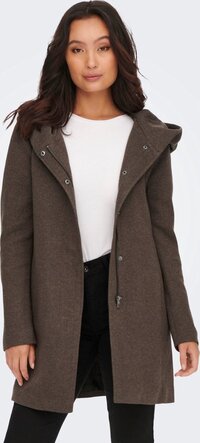 ONLY ONLSEDONA LIGHT COAT OTW NOOS Women's Jacket - Size XS - Hot Fudge - Winter 2025