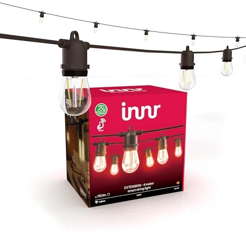 Innr Lichtsnoer Buiten 4m Uitbreiding - Lichtslinger Buiten met 8 LED-lampjes
