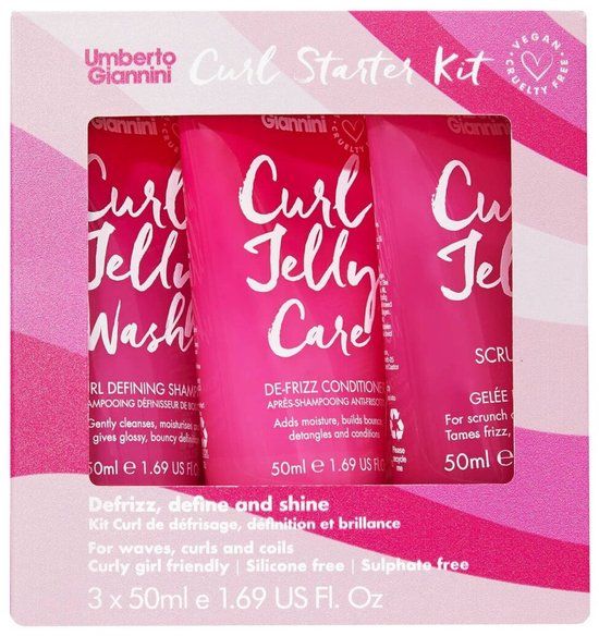 Umberto Giannini Curl Jelly Starter Kit 3 x 50ML