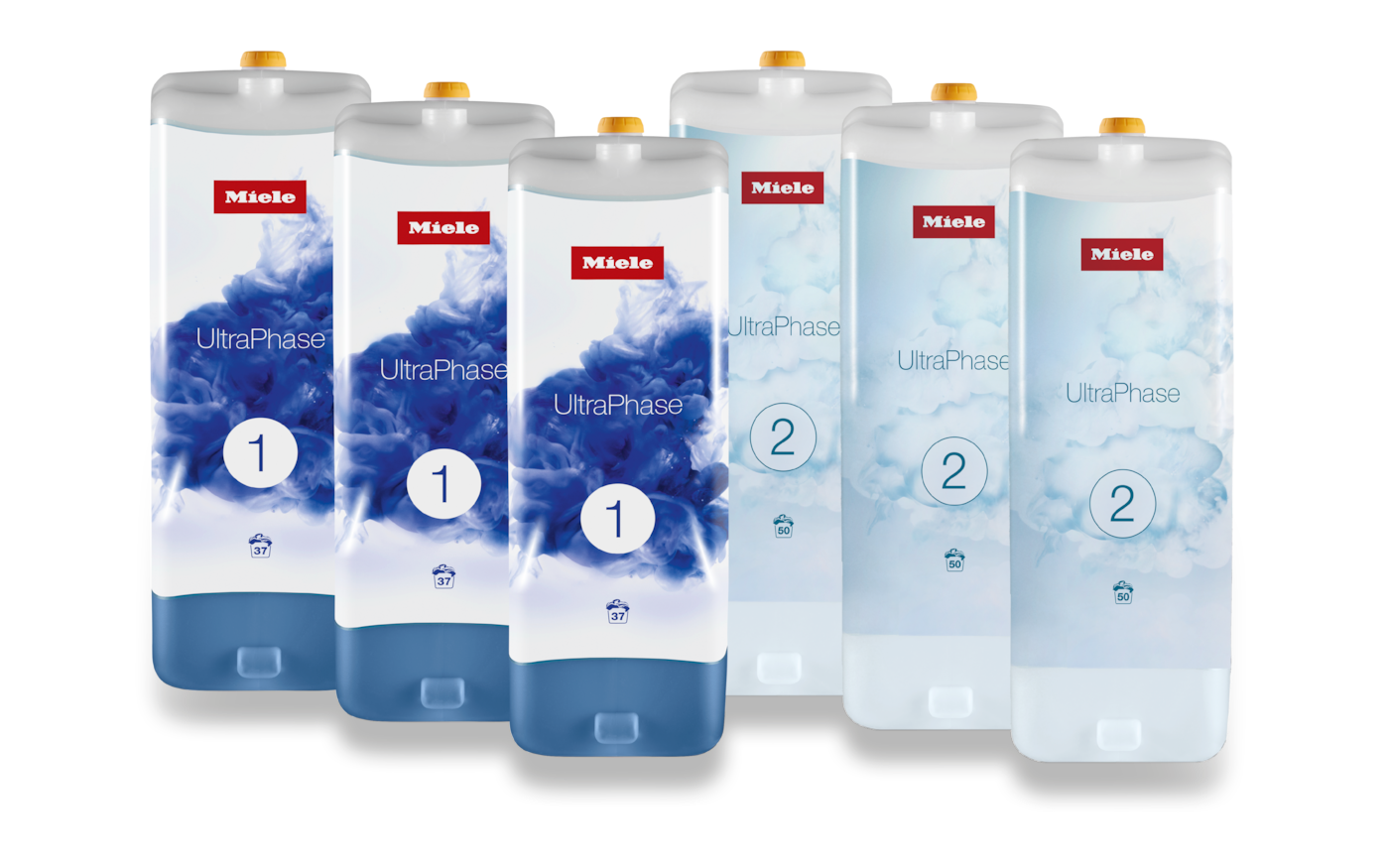 Miele UltraPhase 1 & 2 Wasmiddel - Set van 6 - 8640 ml - 150 wasbeurten