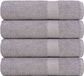 vidaXL Douchehanddoeken FROGN 4 stuks 70x140 cm 360 g/m² Grijs
