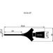 Hirschmann Test & Measurement SKS Hirschmann MICRO-KLEPS sw Krokodillenklem Steekaansluiting 0.64 mm CAT I Zwart