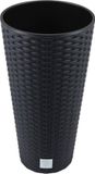 Prosperplast Bloempot Buiten Hoog Rond Rato Tubus 25cm Antraciet