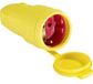 AS Schwabe 62413 Koppeling met randaarde Rubber 230 V Geel IP44