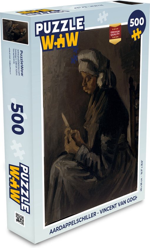 MuchoWow Puzzel Aardappelschiller - Vincent van Gogh - Legpuzzel - Puzzel 500 stukjes - Sinterklaas cadeautjes - Sinterklaas voor grote kinderen