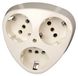Kopp 111401004 geaard contact 3-voudige stekkerdoos - UP-standaard