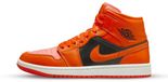 Nike Air Jordan 1 Mid SE Sneakers - Multicolour/Oranje/Rood/Zwart