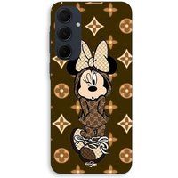 Maniacase Coque Pour Samsung galaxy A55 Minnie Disney LV marron