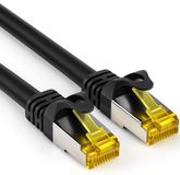 Allteq Cat 7 - S/FTP - Netwerkkabel - Patchkabel - Afgeschermd - 10 Gbps - 10 meter - Zwart