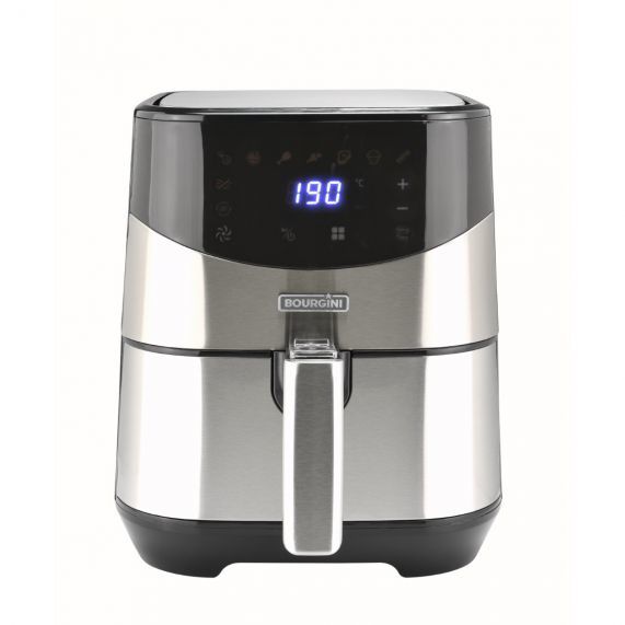Bourgini Health Fryer Plus Airfryer - 4L - 2000W - Black/Stainless Steel