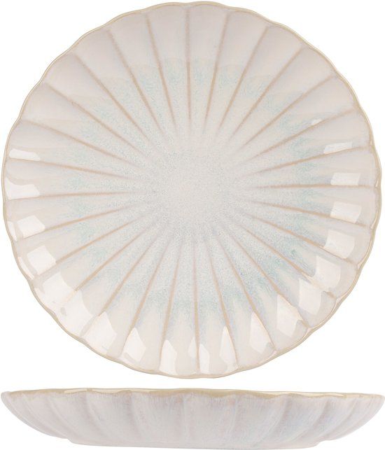 Cosy & Trendy Dinerborden Astera Pure Wit - Parel Wit, 4 Stuks, ø 27,5 cm